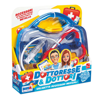 Valigetta Dottoresse e Dottori con Accessori Medicali - 12015