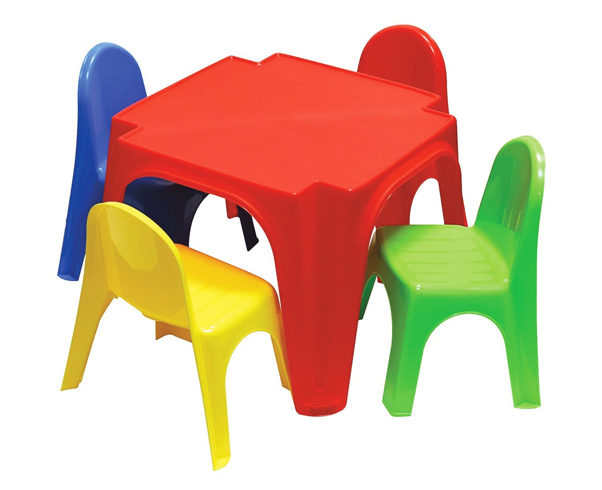 Tavolo pic-nic Mandelli 4 Amici con 4 sedie multicolor per bambini