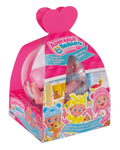 Mini Baby in sfera plastica bebè in tutina giocattolo portatile