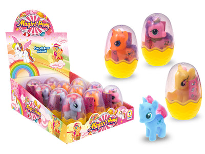 MISS SIGNORINA - PONY COLORATI CON OVETTO (12PZ) 65434