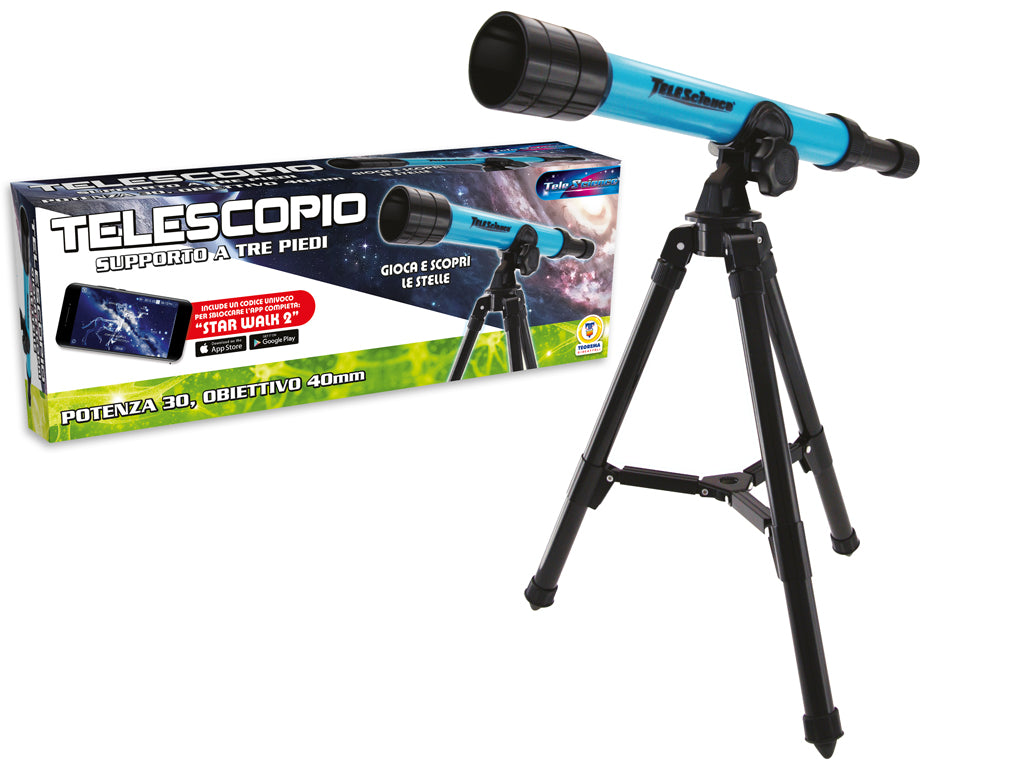 Telescopio astronomico Plastiart ingrandimento 30x obiettivo 40mm G04315Y