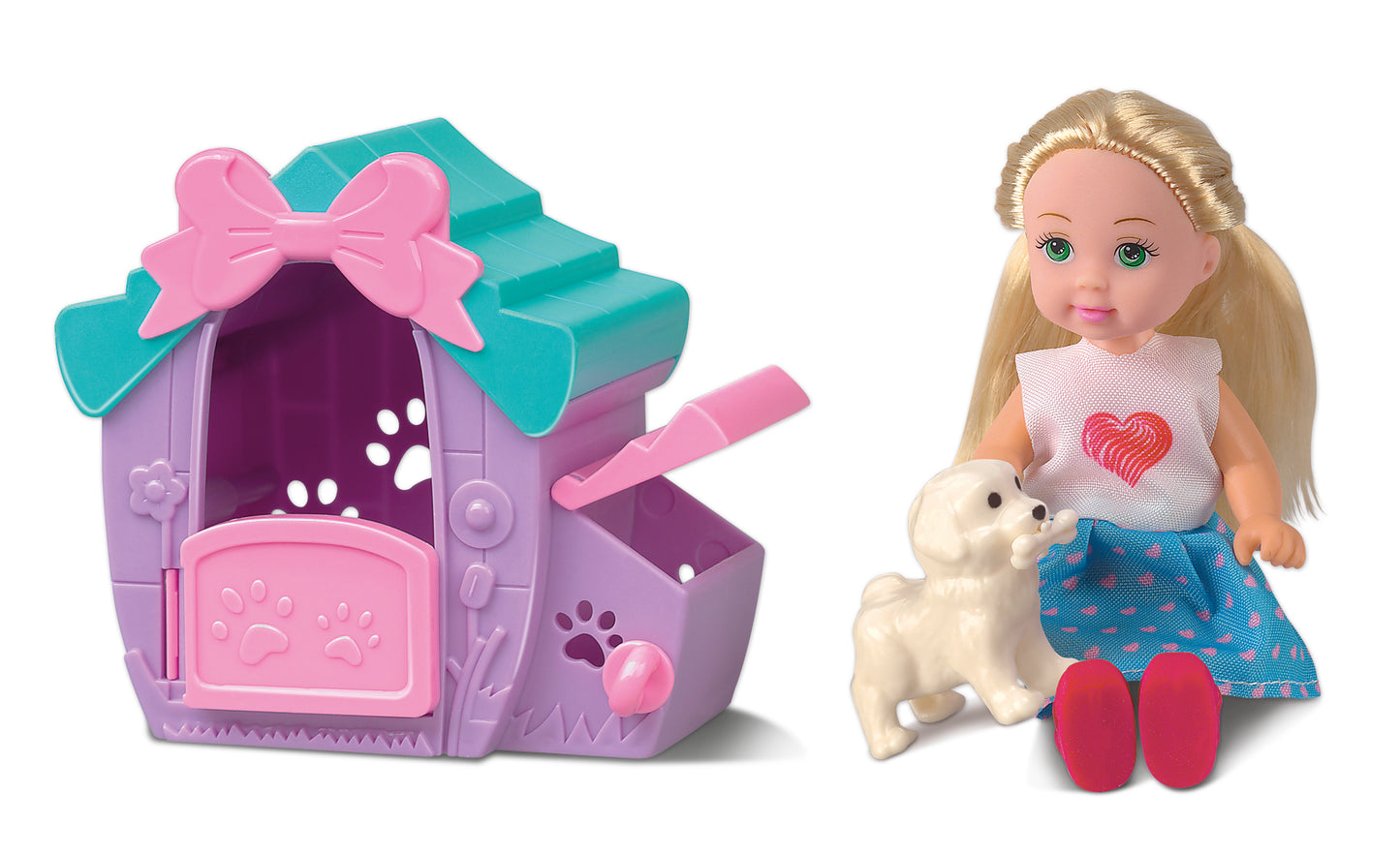 Contenuto confezione Sofy cucciolo cuccia accessori 13cm