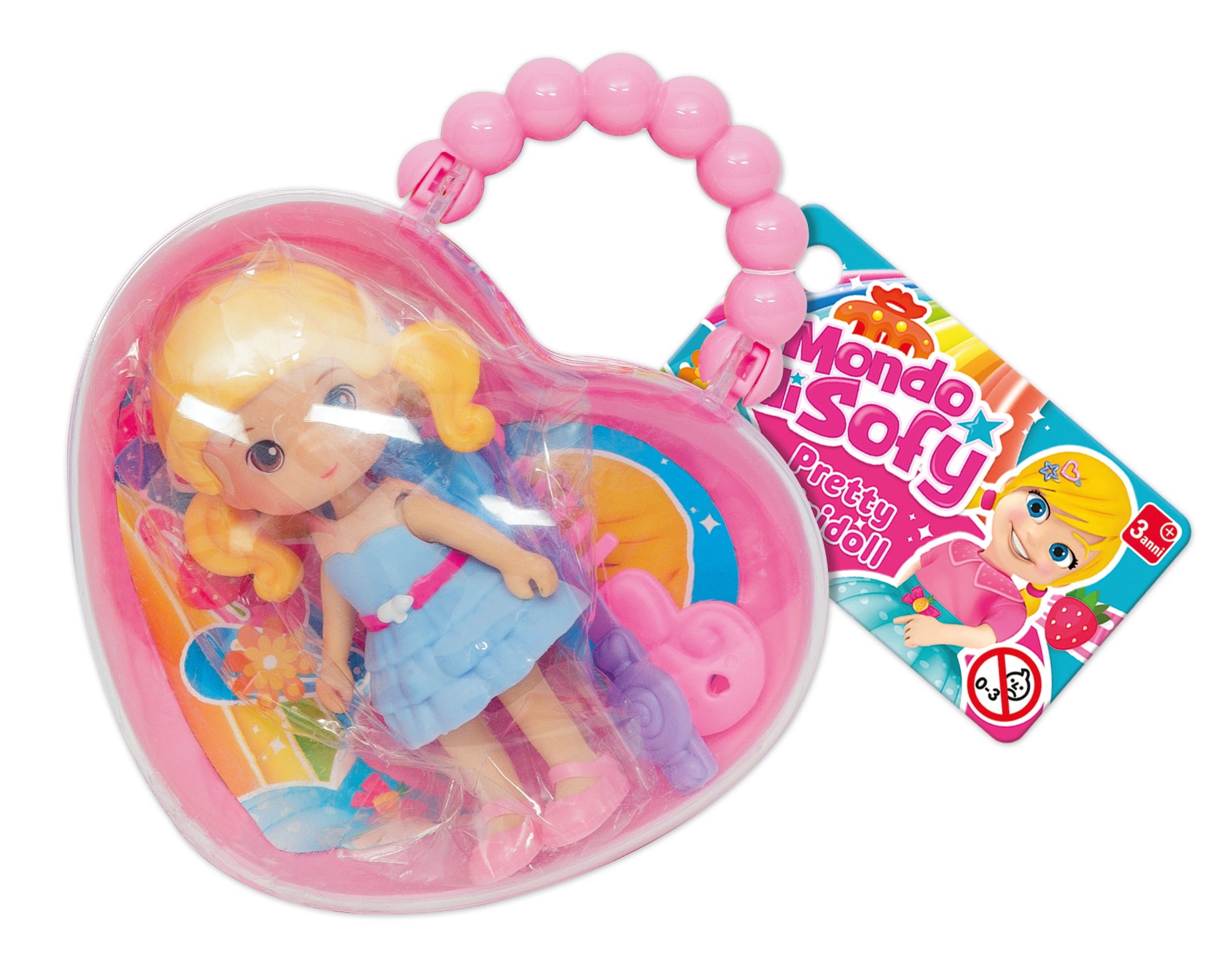 Sofy minidoll 9cm borsetta cuore con accessori inclusi
