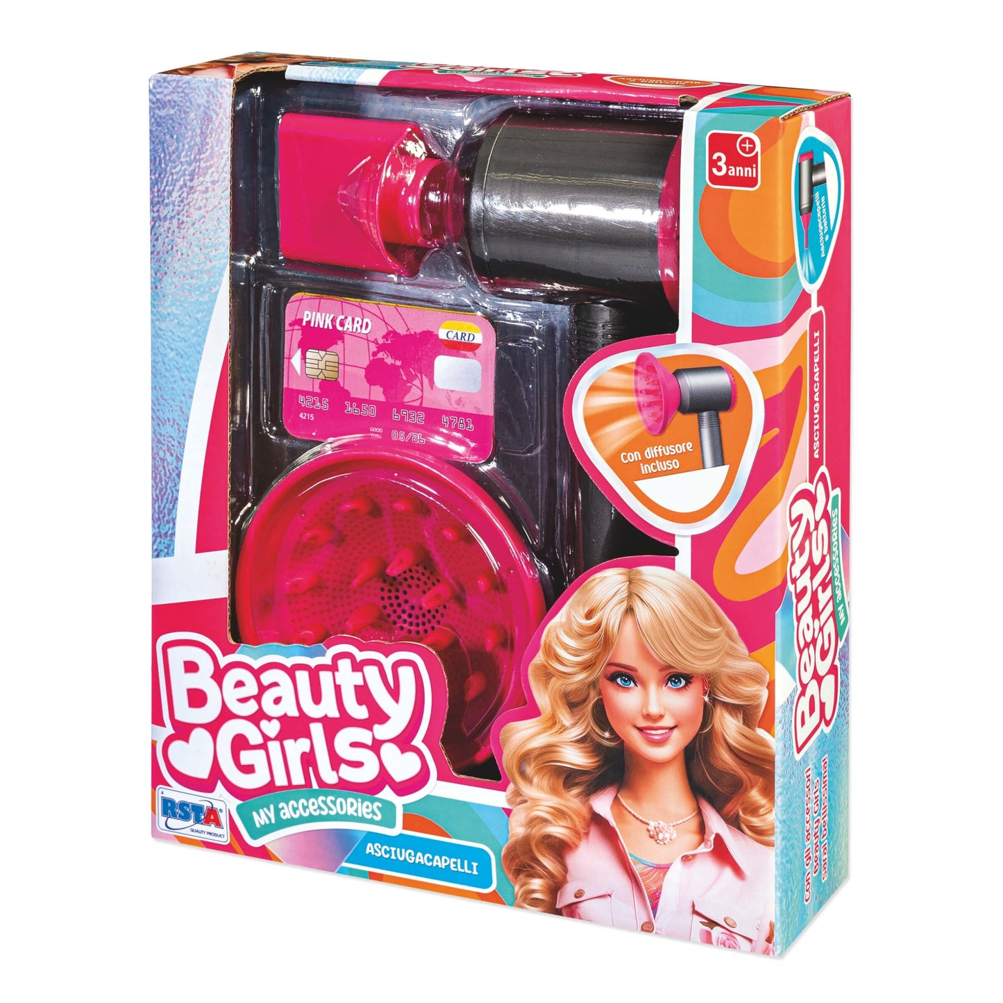 Beauty Girls Asciugacapelli con Diffusore - 12082