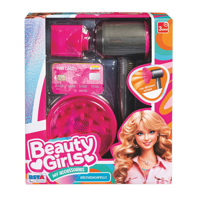 Asciugacapelli giocattolo Beauty Girls con diffusore per bambine, vista frontale