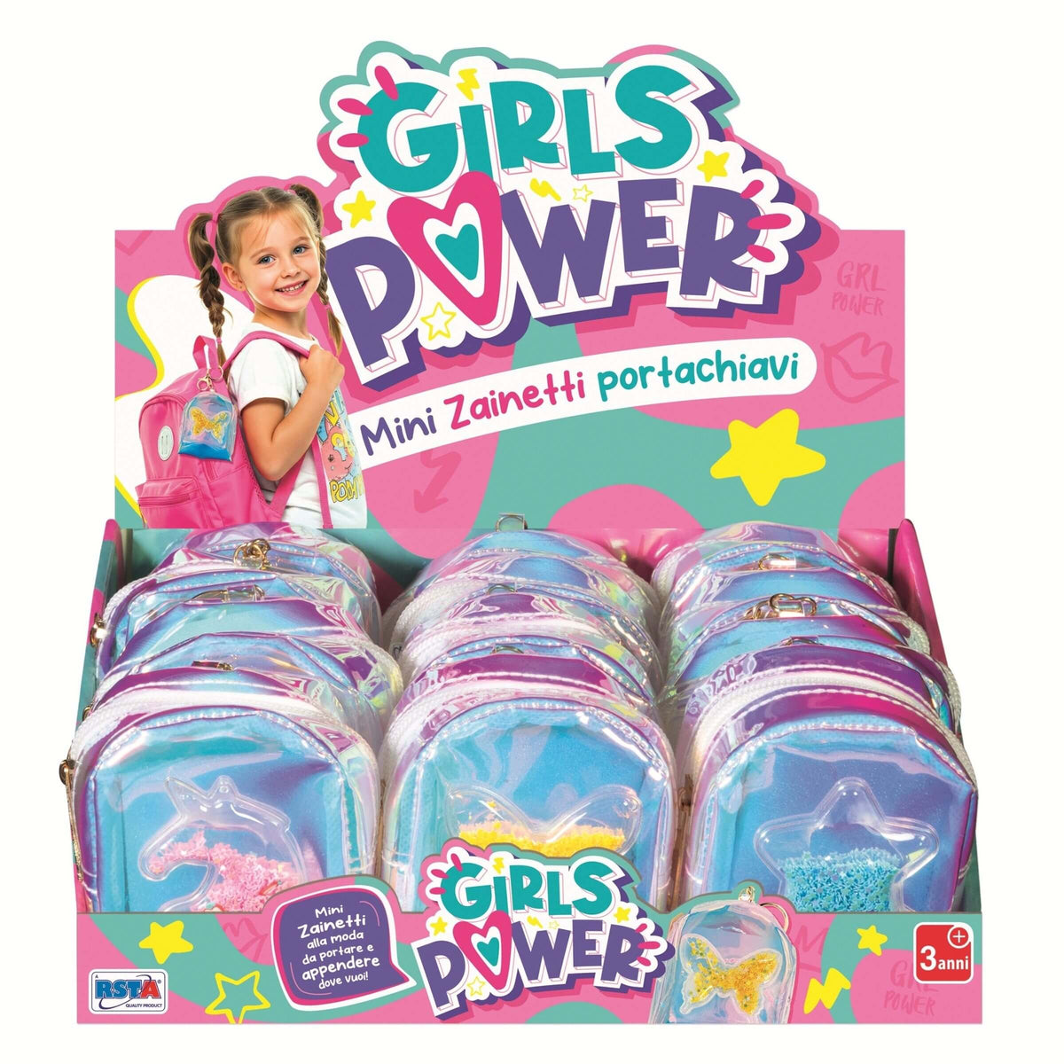 Girls Power Mini Zainetti Portachiavi - 12270 - 1 Pezzo