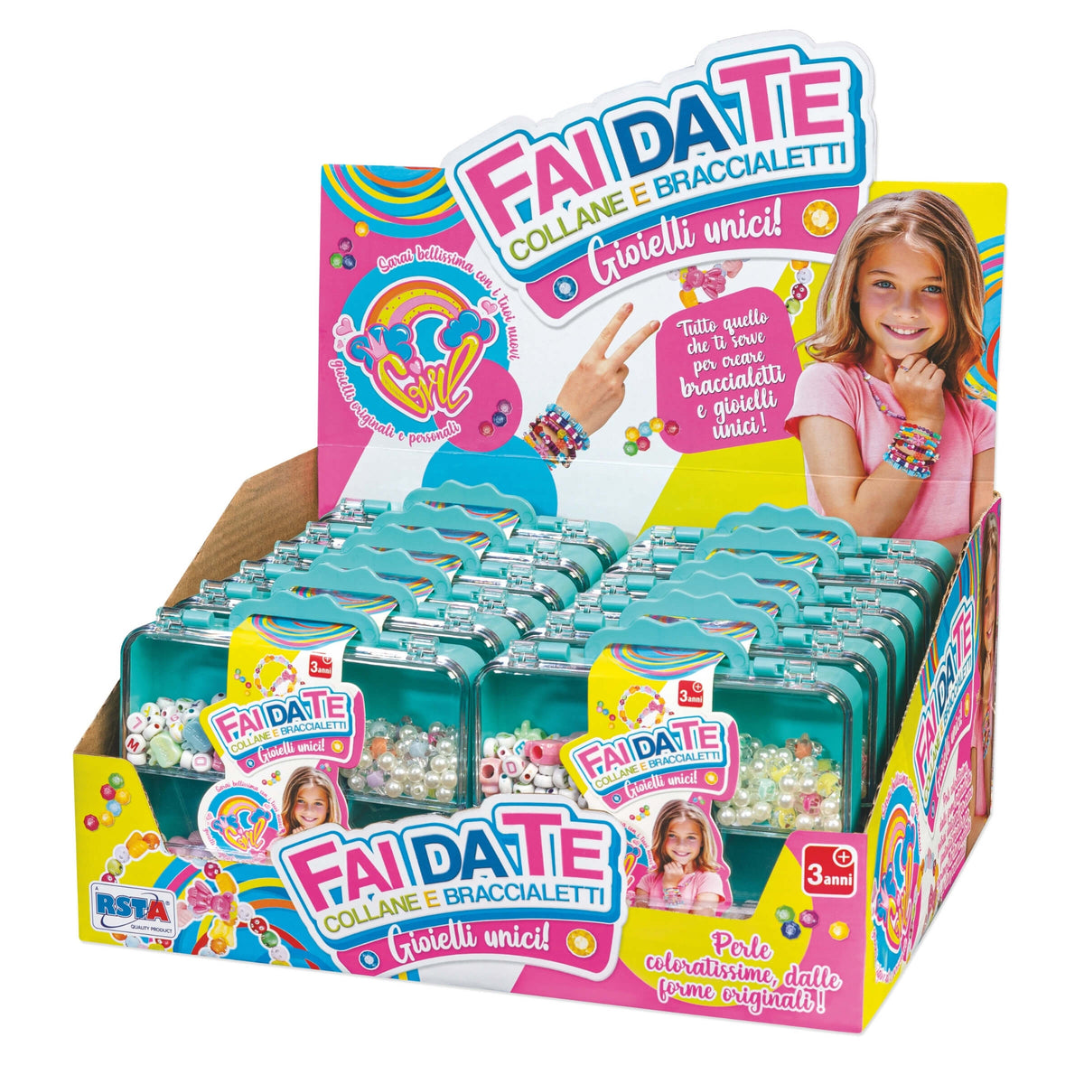 Valigetta Perline Fai da Te Bambina per Collane e Braccialetti - 12038