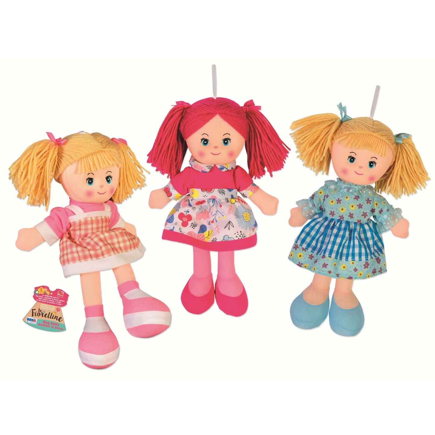 Display Bambola di Pezza le Fiorelline 30cm (6PZ) 11826