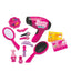 Kit beauty giocattolo con mini trousse mollette fermagli e 2 carte di credito