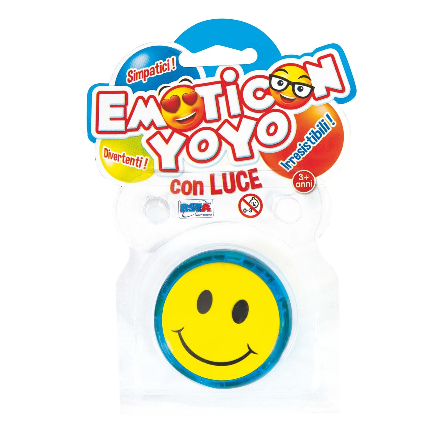 Yo-Yo Emoticon con Luce LED 5,5 cm - 10366