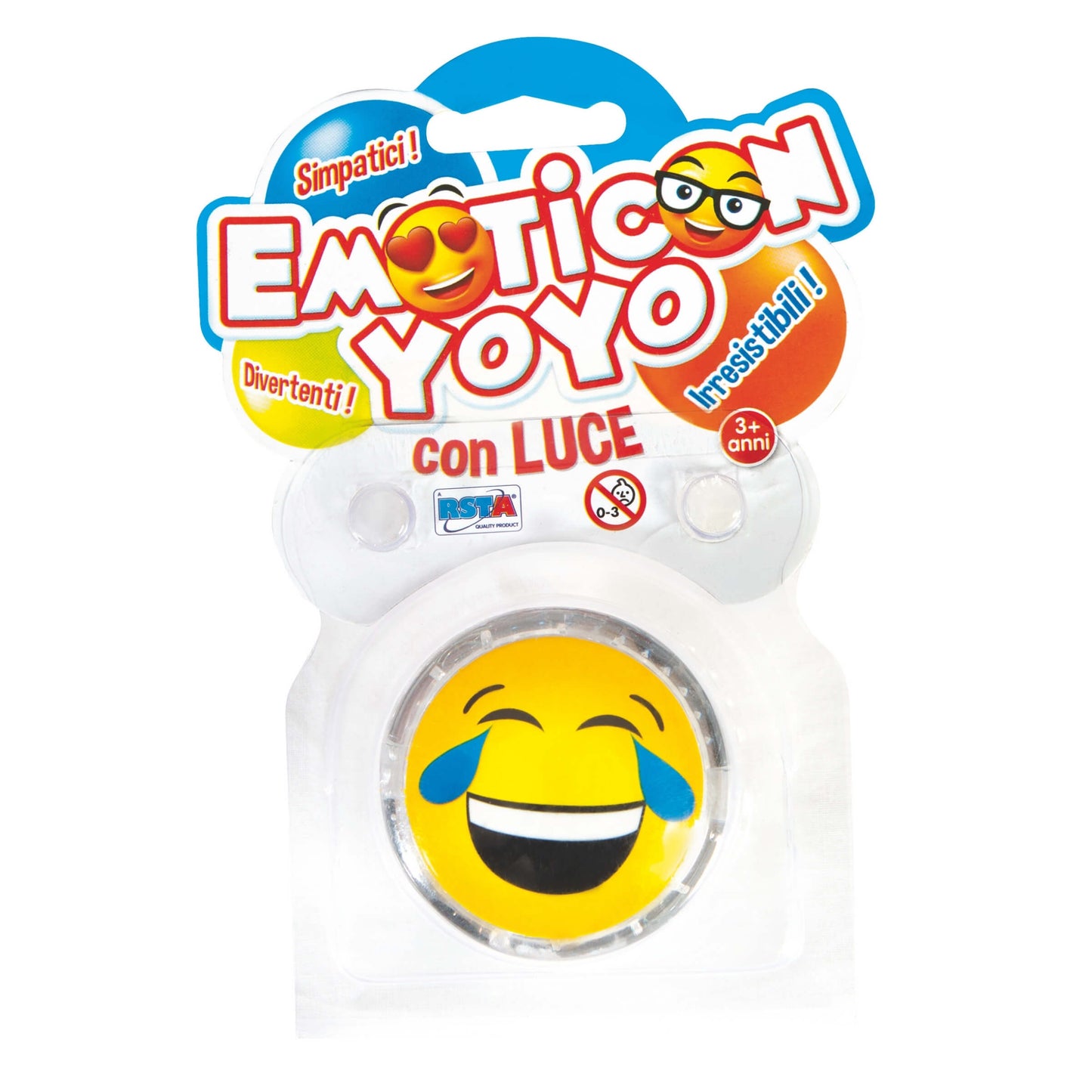 Yo-Yo Emoticon con Luce LED 5,5 cm - 10366