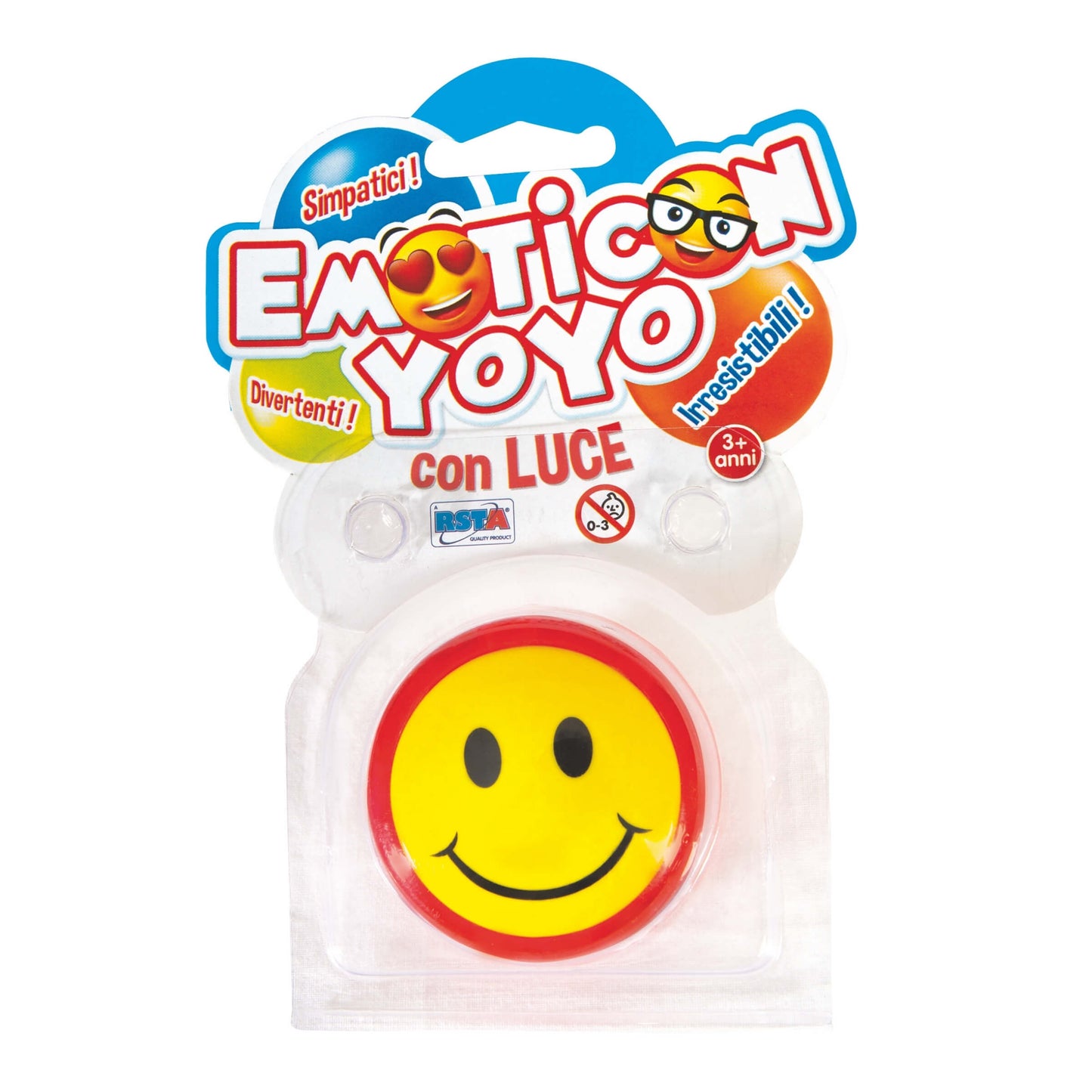 Yo-Yo Emoticon con Luce LED 5,5 cm - 10366