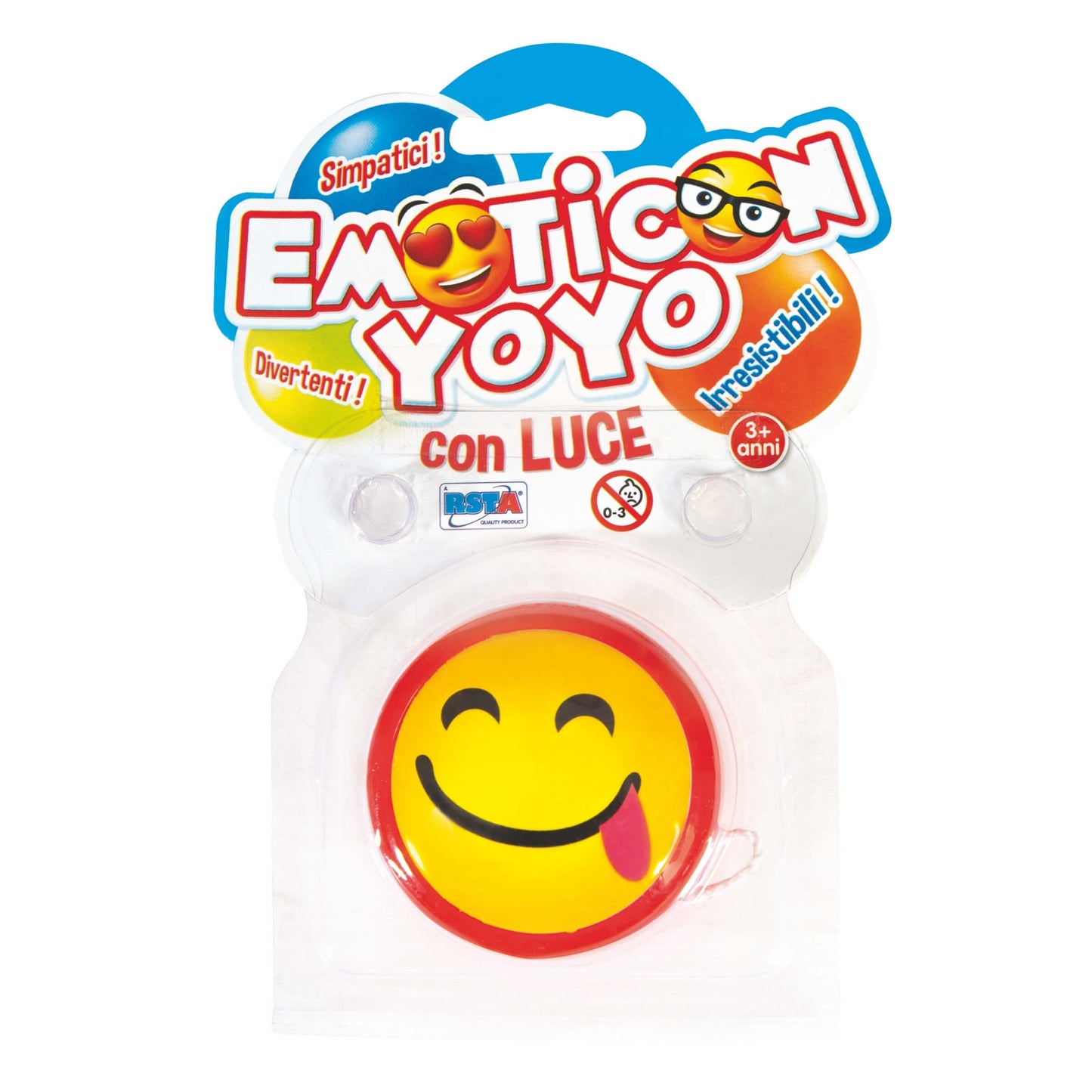 Yo-Yo Emoticon con Luce LED 5,5 cm - 10366