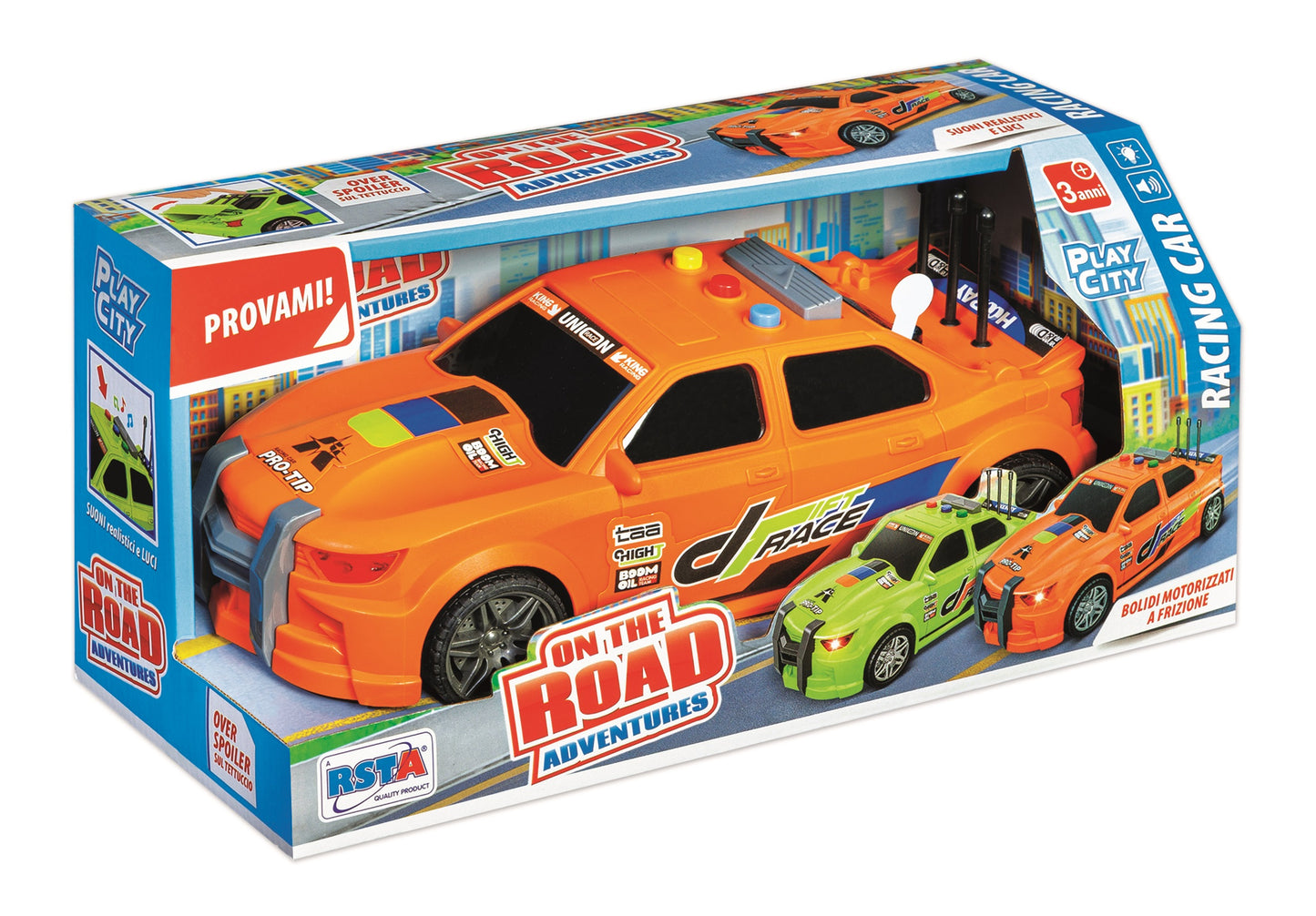 AUTO SPORTIVA A FRIZIONE CON LUCI E SUONI - 26 cm - 11631