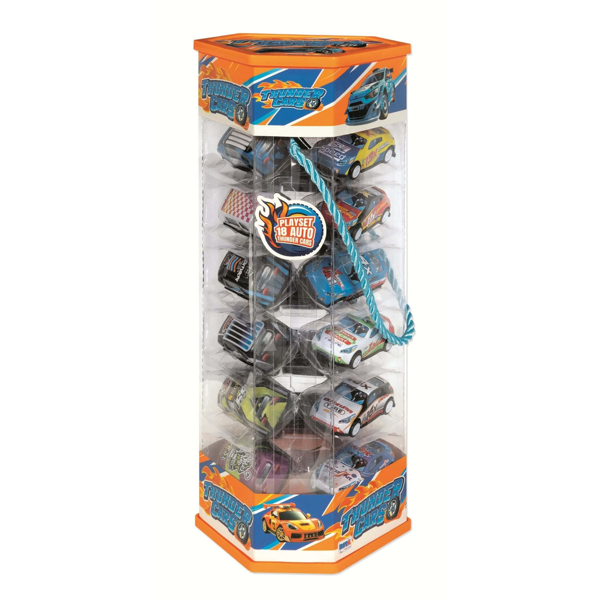 Set Thunder Cars 18 Auto Prisma Trasparente - 12150