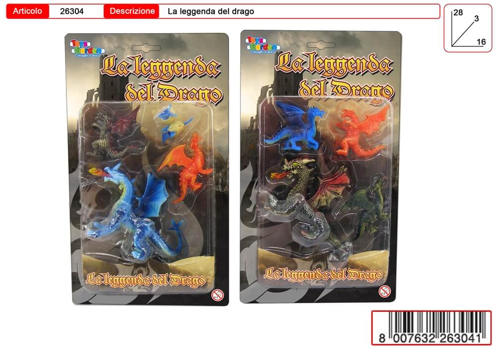 BLISTER  SET DRAGONE - 26304