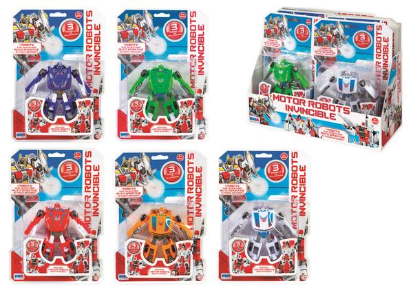 Motor Robot Invincible giocattolo trasformabile in 5 colori assortiti per bambini