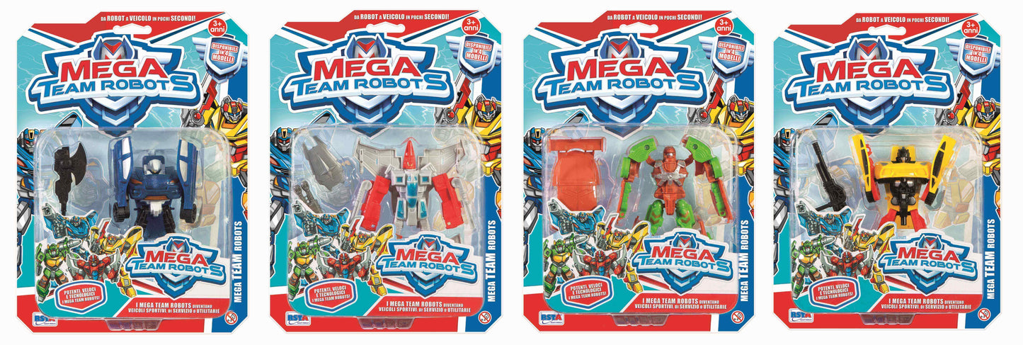 BLISTER MEGA TEAM ROBOTS - 14 cm - 10840