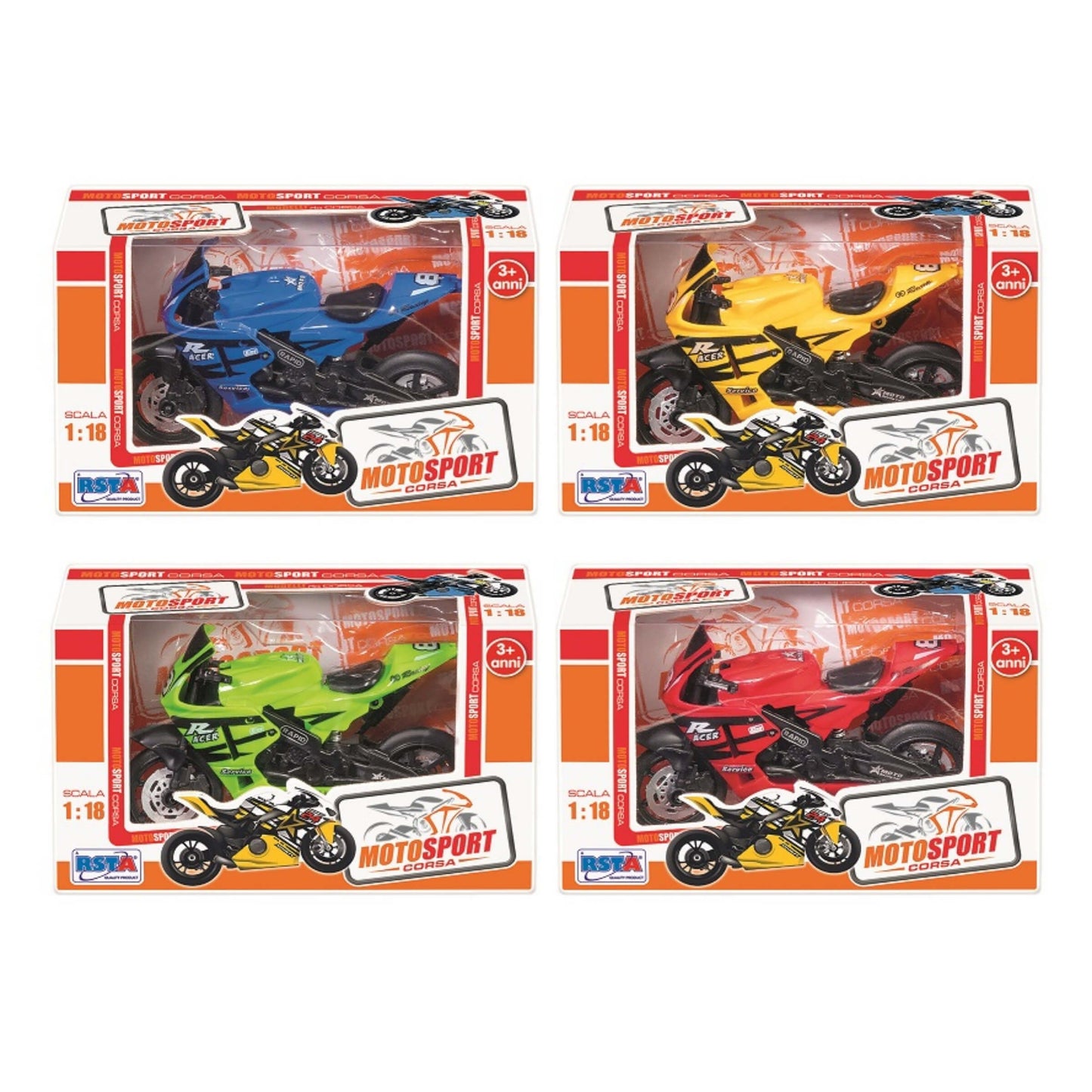 Moto da Corsa in Scala 1:18 - 10911