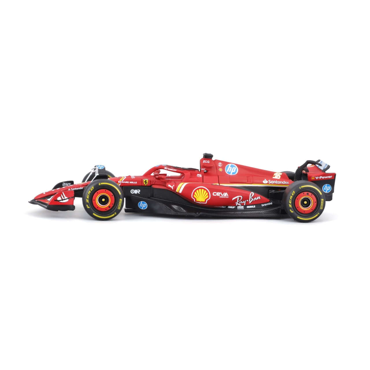 Ferrari SF24 Bburago Scala 1:43 Diecast #16 Charles Leclerc F1 2024 - 18-36844