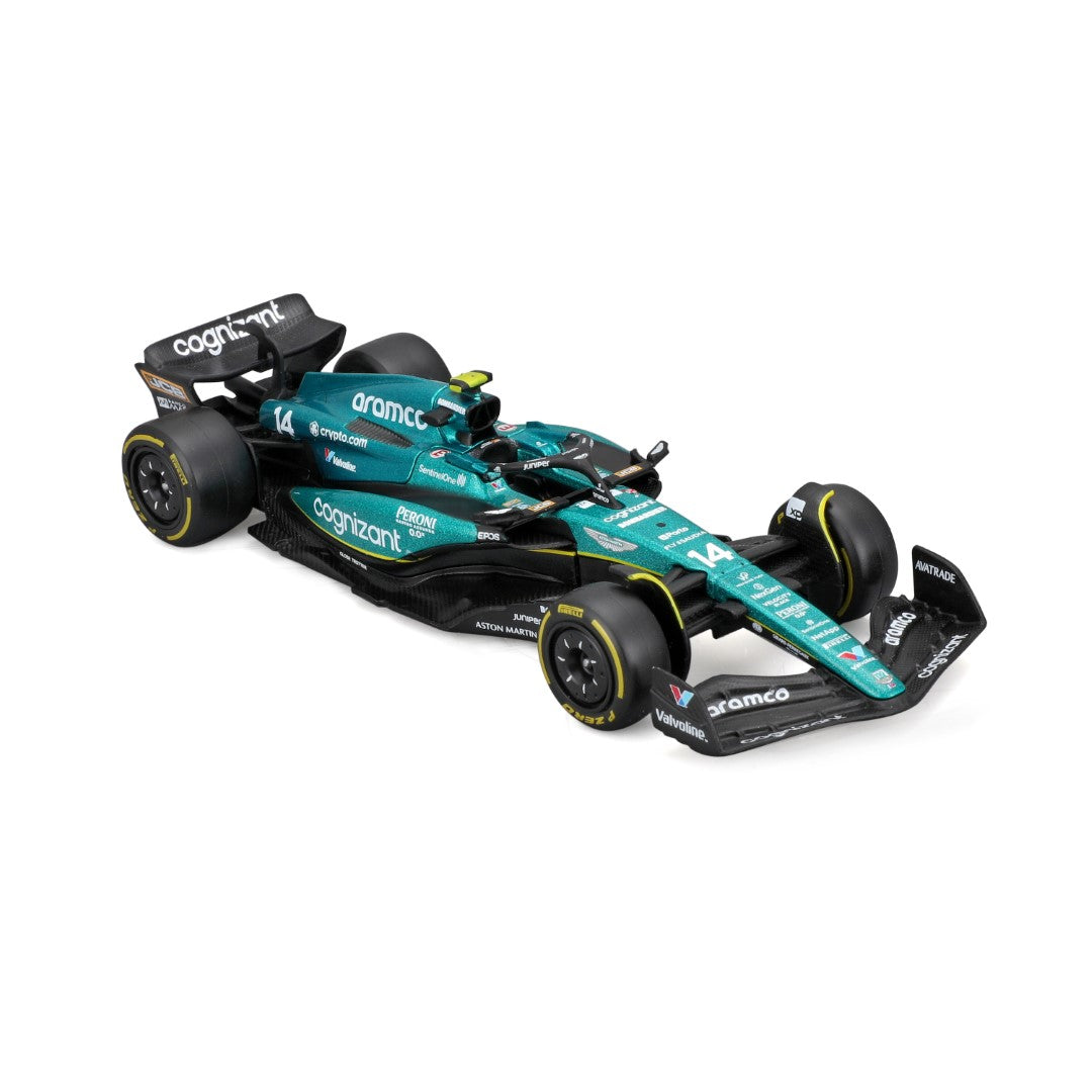 Aston Martin AMR23 Bburago Scala 1:43 Diecast #14 Fernando Alonso F1 2023 - 18-38090