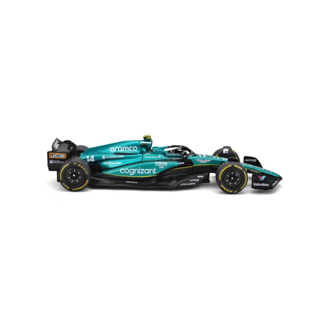 Aston Martin AMR23 Bburago Scala 1:43 Diecast #14 Fernando Alonso F1 2023 - 18-38090