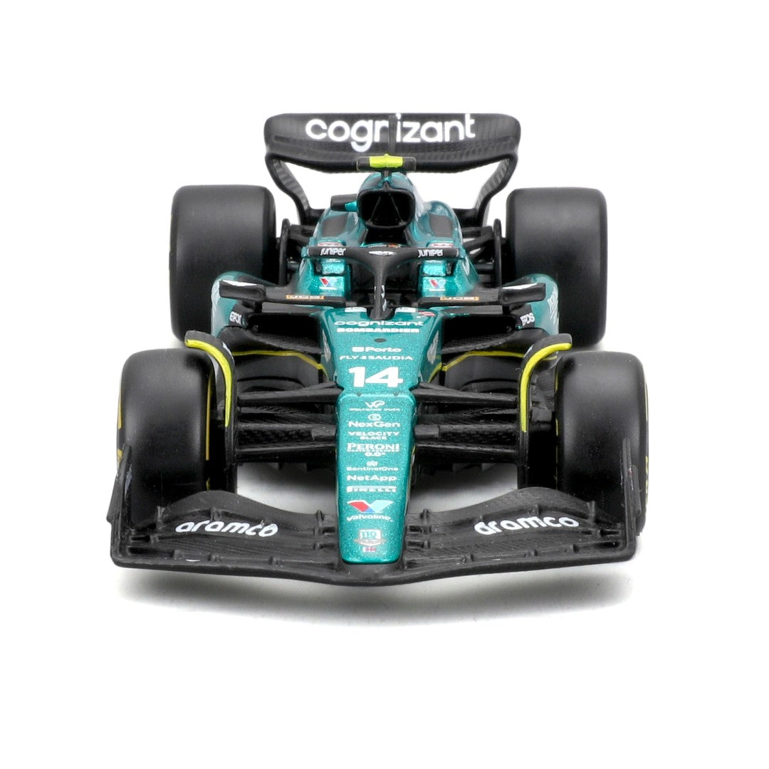 Aston Martin AMR23 Bburago Scala 1:43 Diecast #14 Fernando Alonso F1 2023 - 18-38090