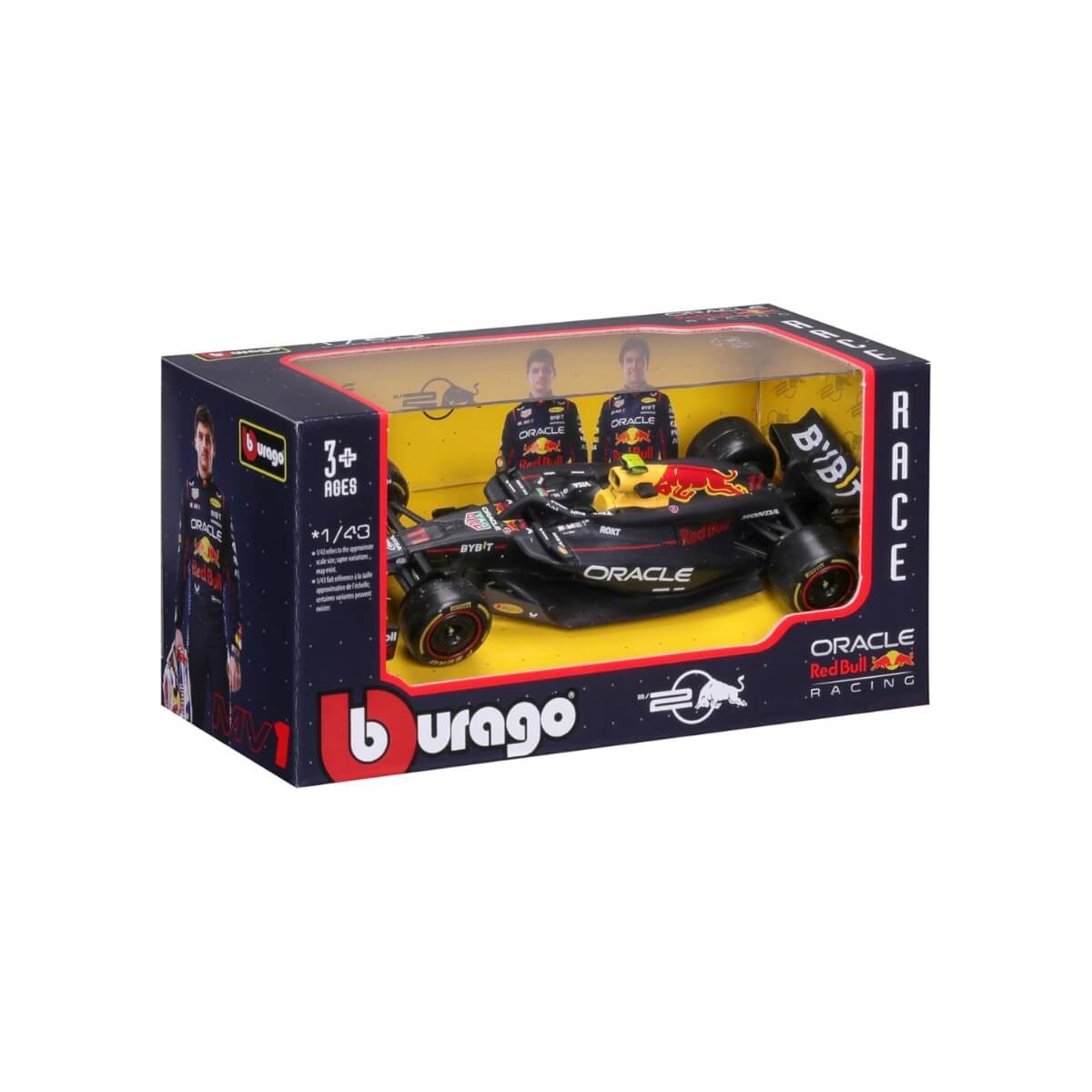 Red Bull RB20 Bburago 1:43 vista laterale Sergio Perez