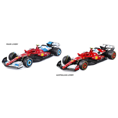Bburago Ferrari F1 SF-25 N.44 Lewis Hamilton 2 Modellini Auto Die-Cast Miami e Australia Livery  Scala 1:43
