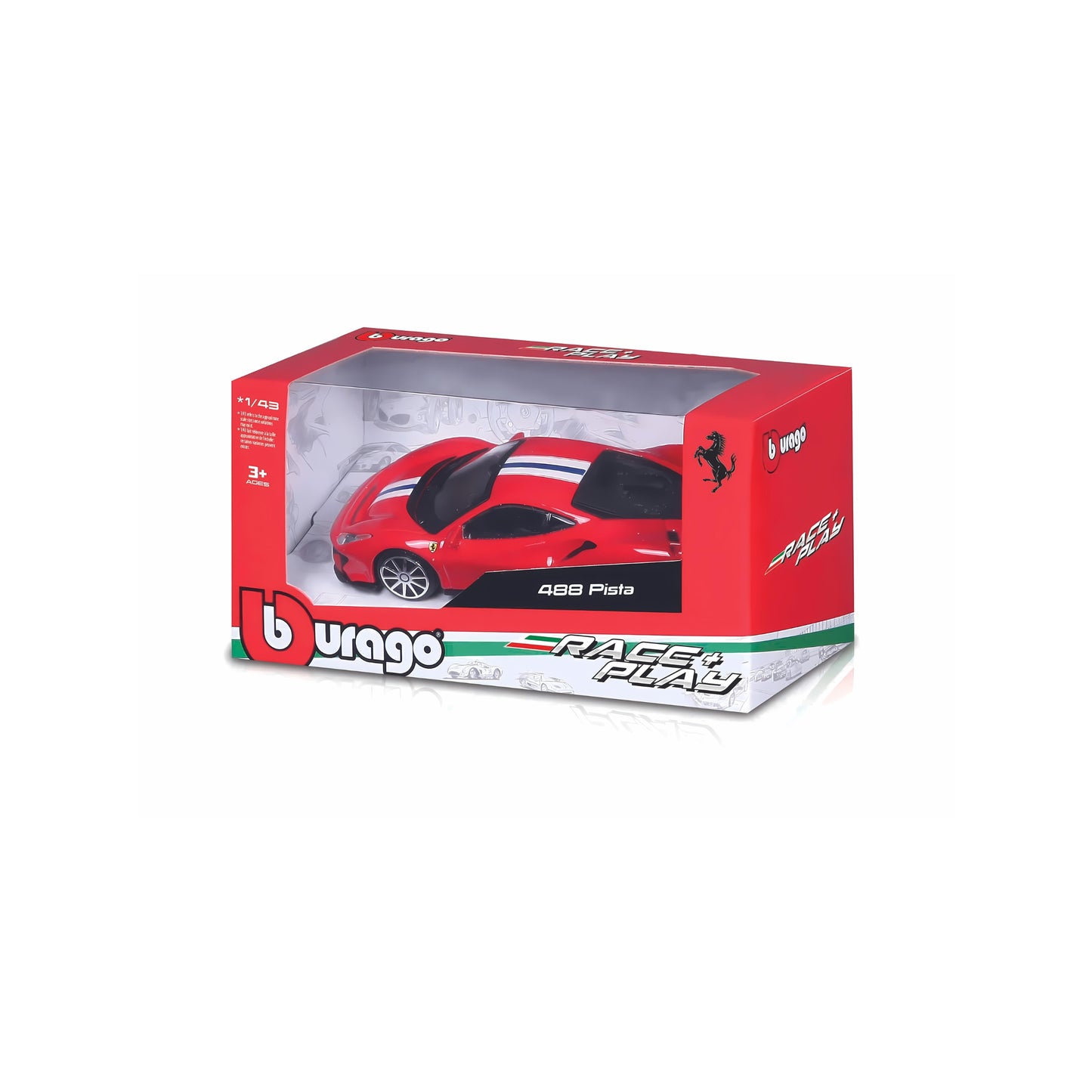 MODELLINI AUTO DIE CAST BBURAGO FERRARI RACE & PLAY 1:43 - 18-36100