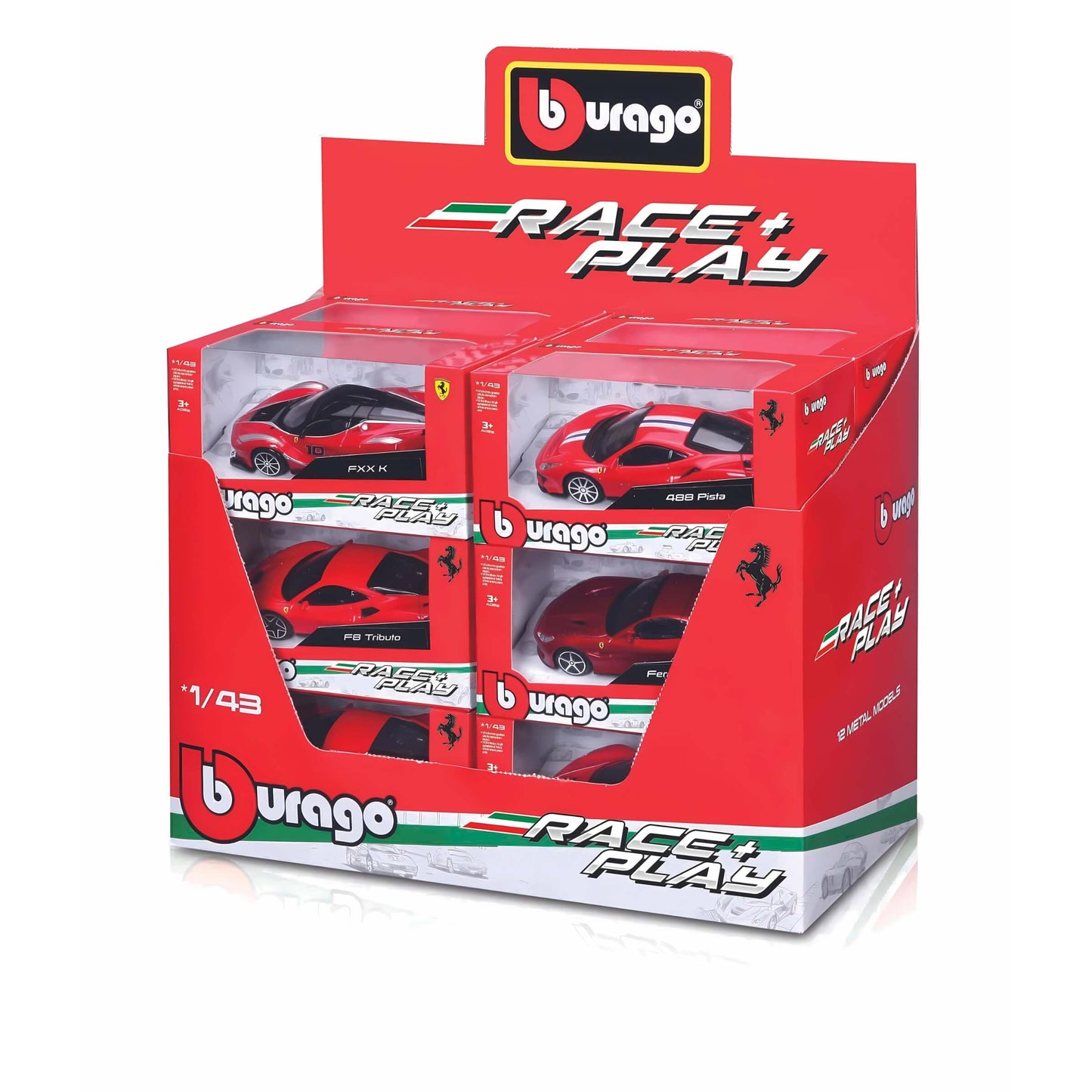 MODELLINI AUTO DIE CAST BBURAGO FERRARI RACE & PLAY 1:43 - 18-36100