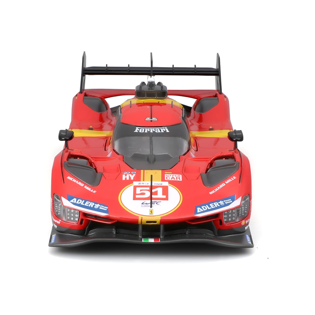 MODELLINO AUTO DIE CAST BBURAGO FERRARI 499P LMH - 2023 24H LE MANS CHAMPION 1:43