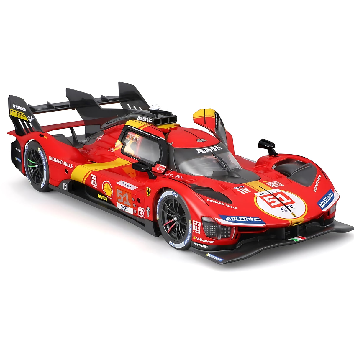 MODELLINO AUTO DIE CAST BBURAGO FERRARI 499P LMH - 2023 24H LE MANS CHAMPION 1:43