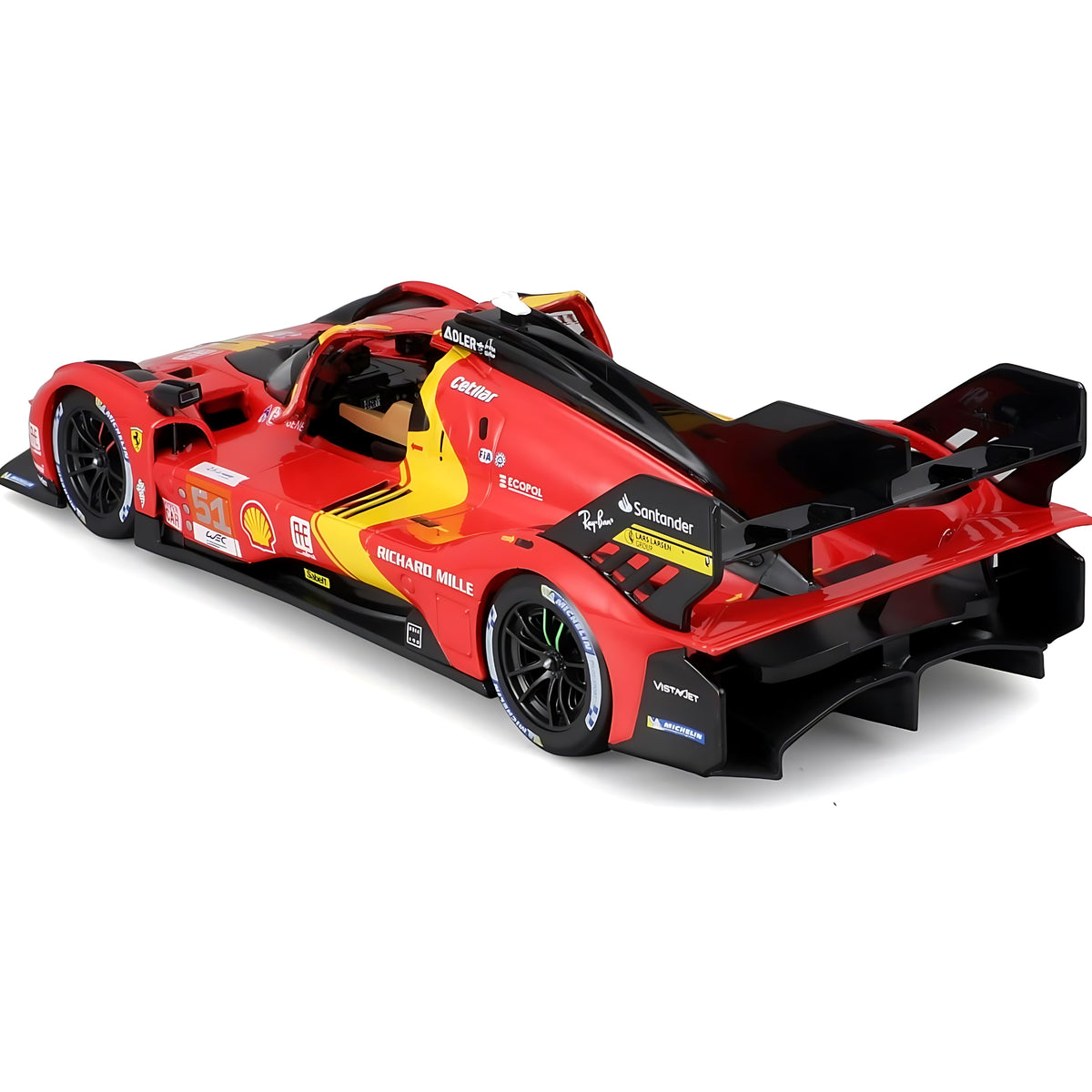 MODELLINO AUTO DIE CAST BBURAGO FERRARI 499P LMH - 2023 24H LE MANS CHAMPION 1:43