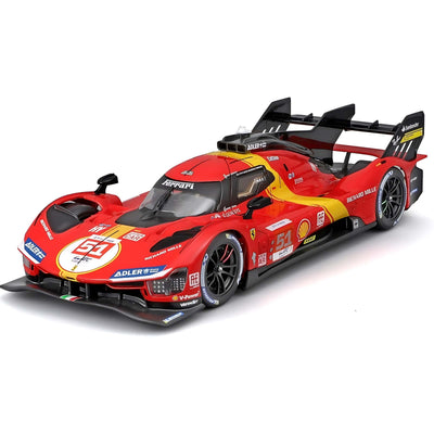 MODELLINO AUTO DIE CAST BBURAGO FERRARI 499P LMH - 2023 24H LE MANS CHAMPION 1:43