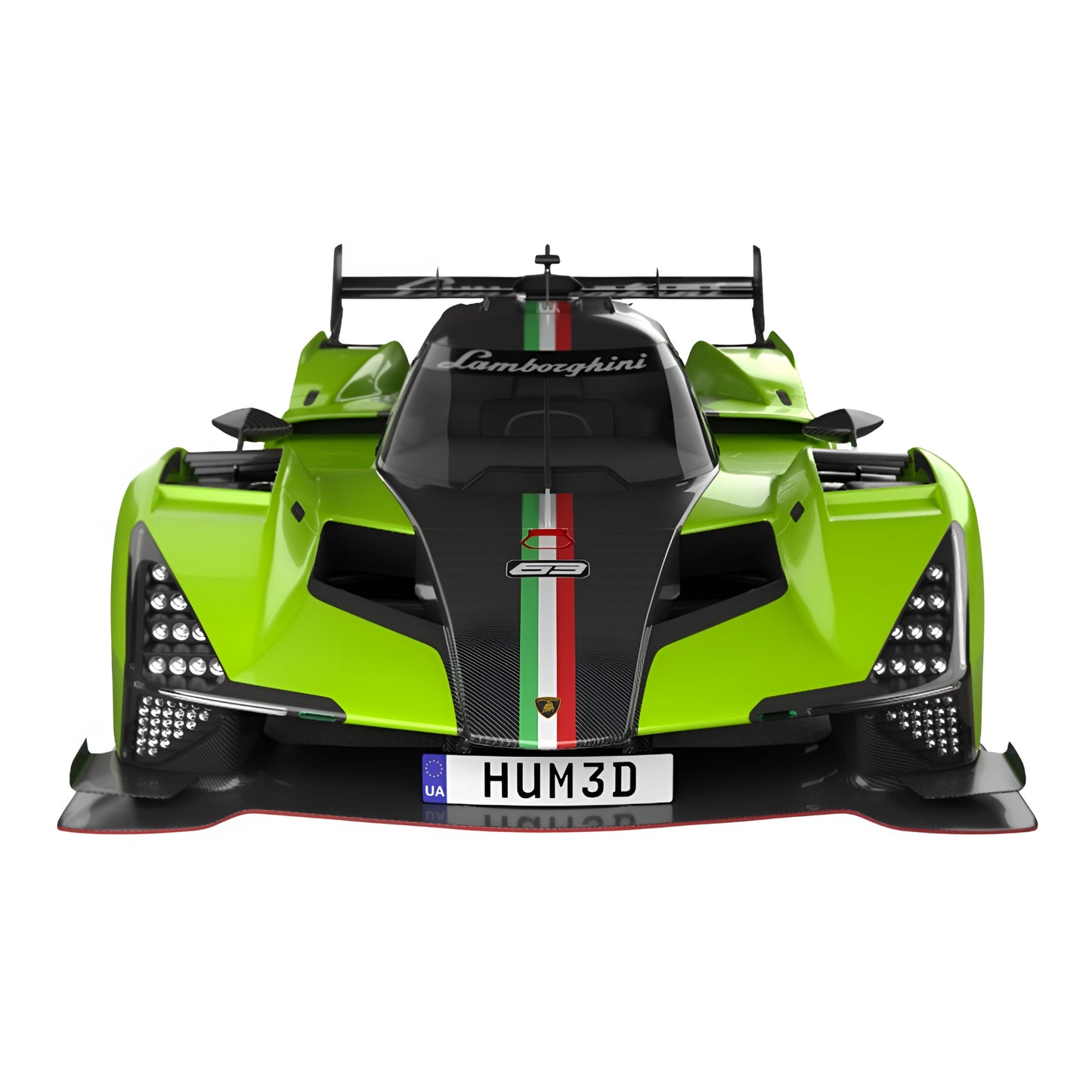 Modellino Lamborghini SC63 Le Mans 2023 Bburago 1:43 vista laterale