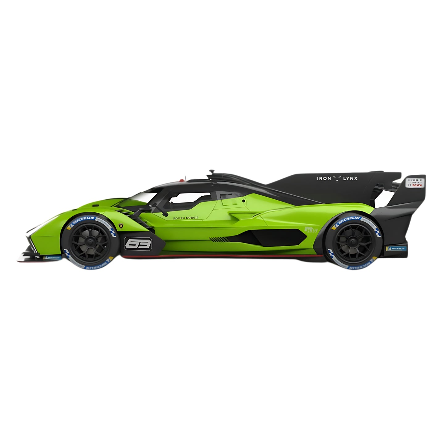 MODELLINO AUTO DIE CAST BBURAGO CDU LAMBORGHINI SC63 - 2023 24H LE MANS 1:43