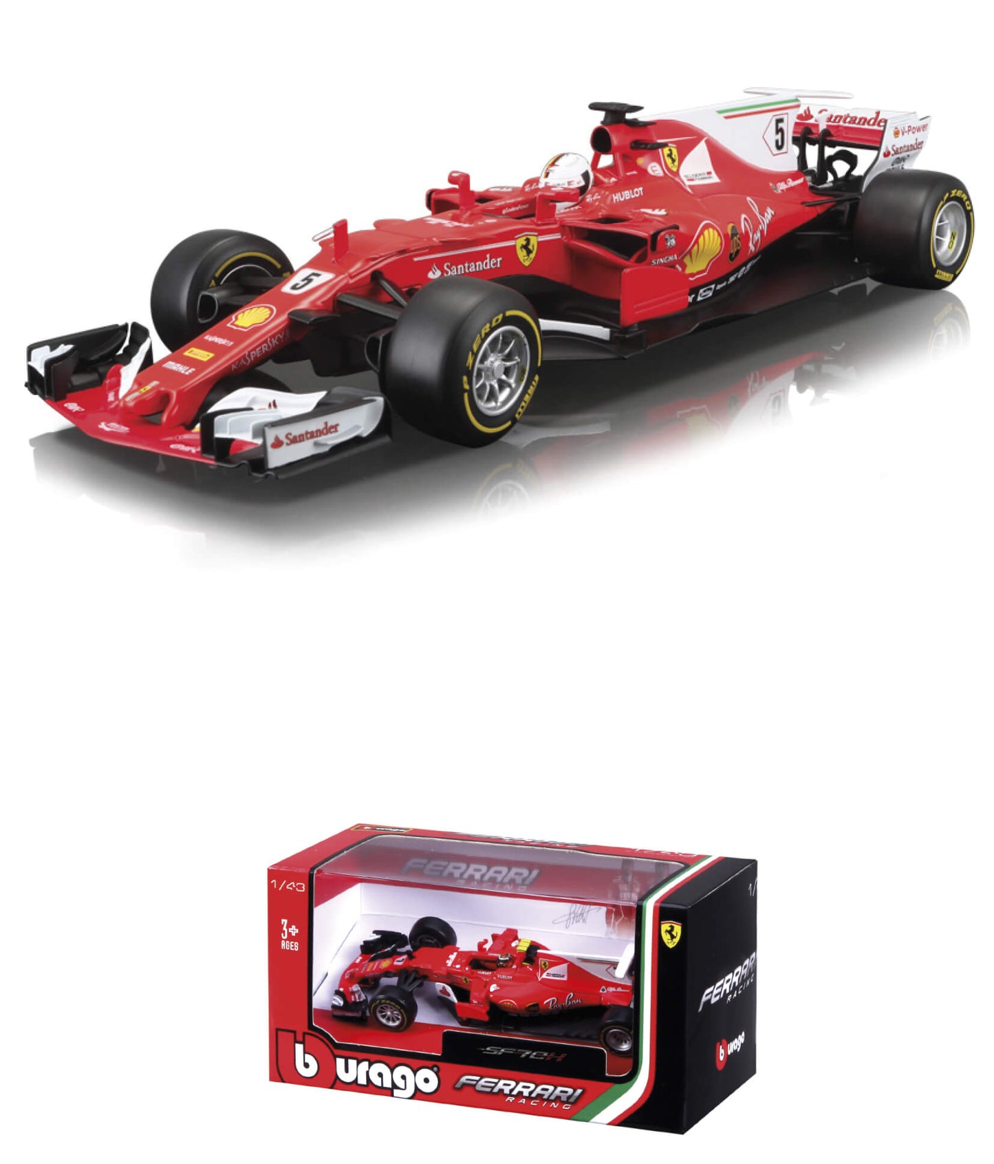 MODELLINO COLLEZIONE FERRARI F1 SF70 1:43 - 94686
