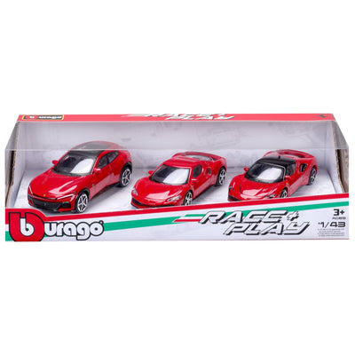 3 MODELLINI AUTO DIE CAST GIFT PACK FERRARI 1:43 - 18-36102