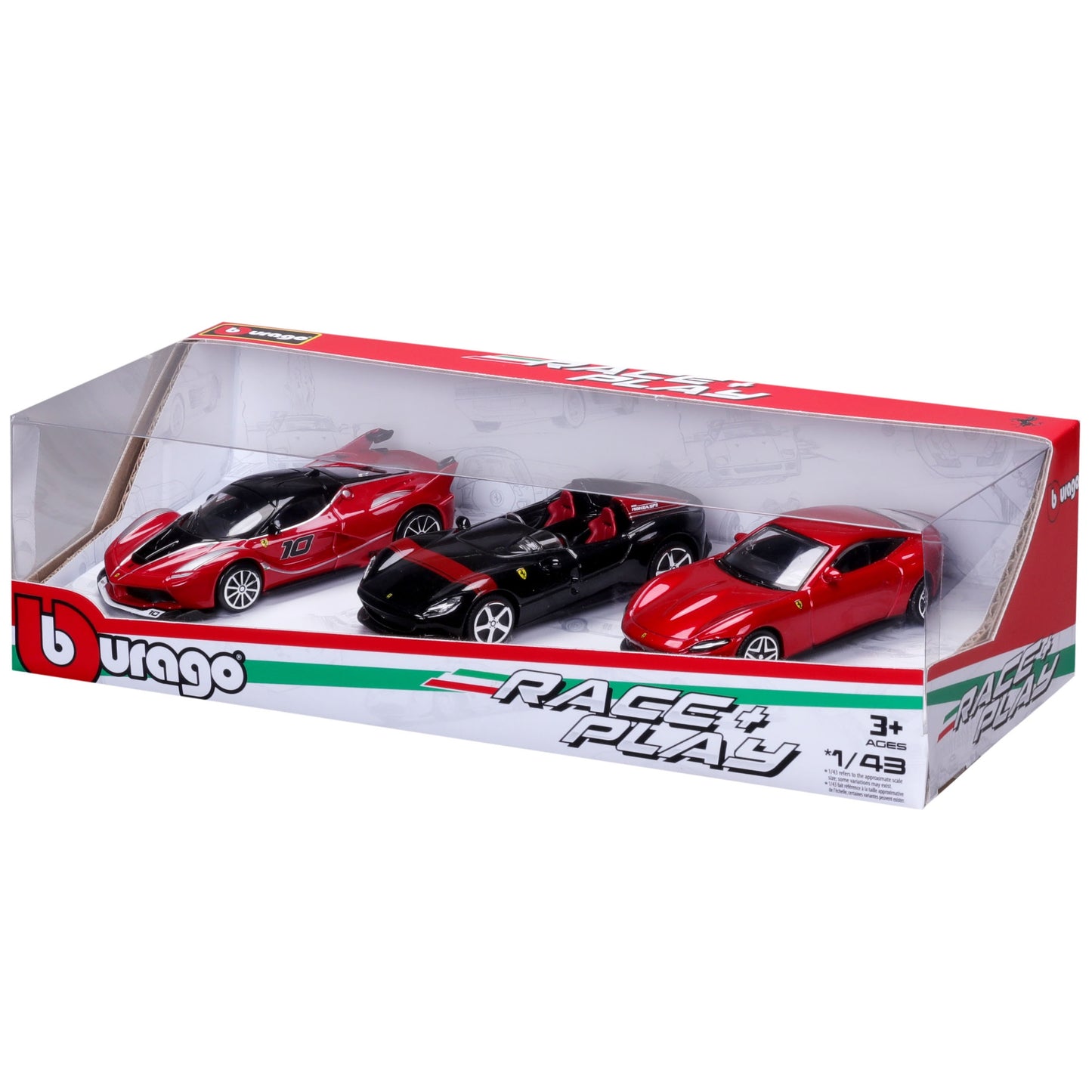 3 MODELLINI AUTO DIE CAST GIFT PACK FERRARI 1:43 - 18-36102