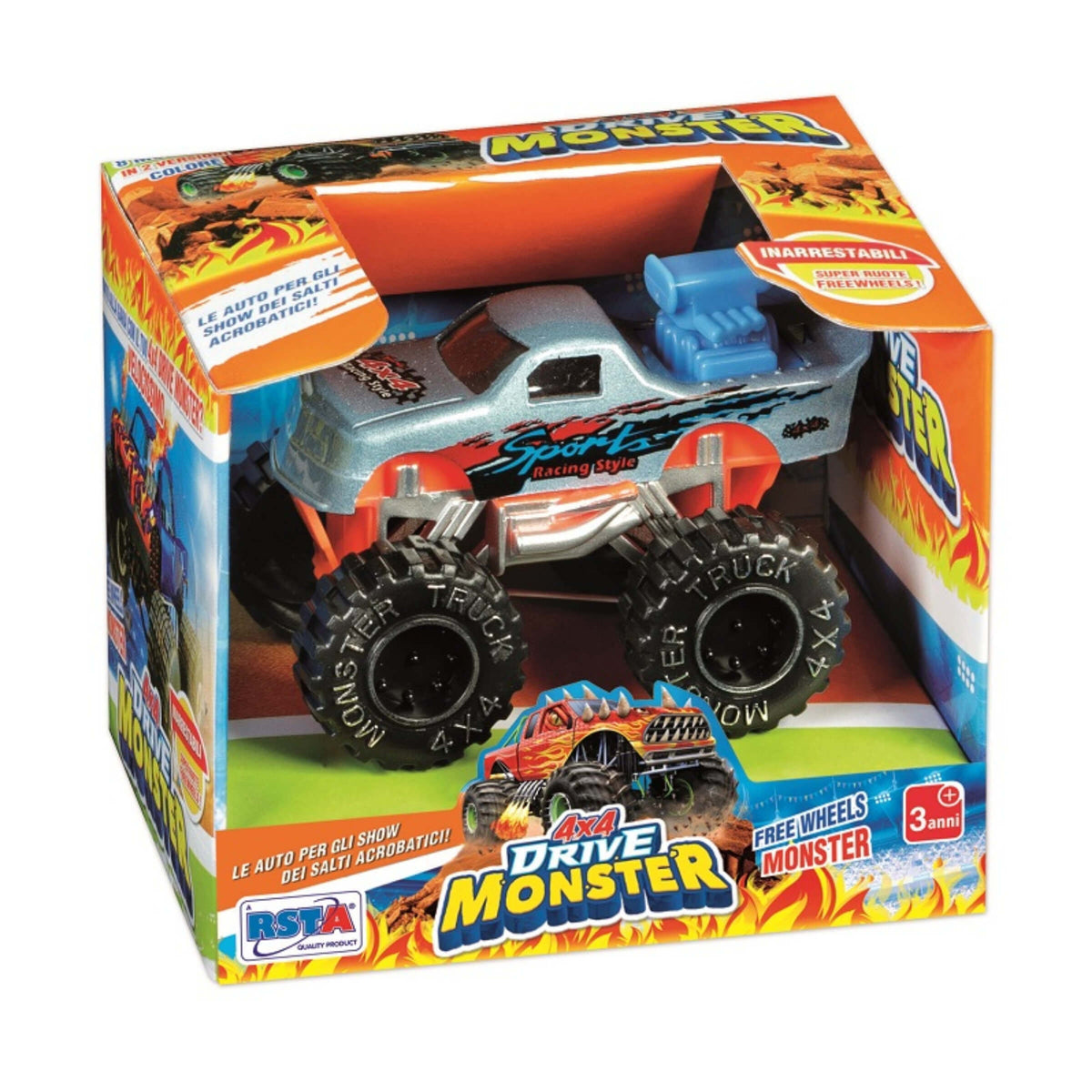 Modellino Die Cast Monster Truck 4x4 in Metallo da 7,5 cm - 11235