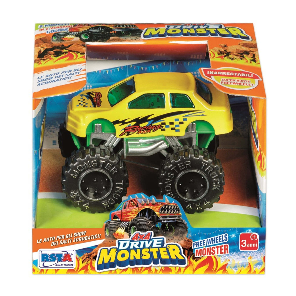 Modellino Die Cast Monster Truck 4x4 in Metallo da 7,5 cm - 11235