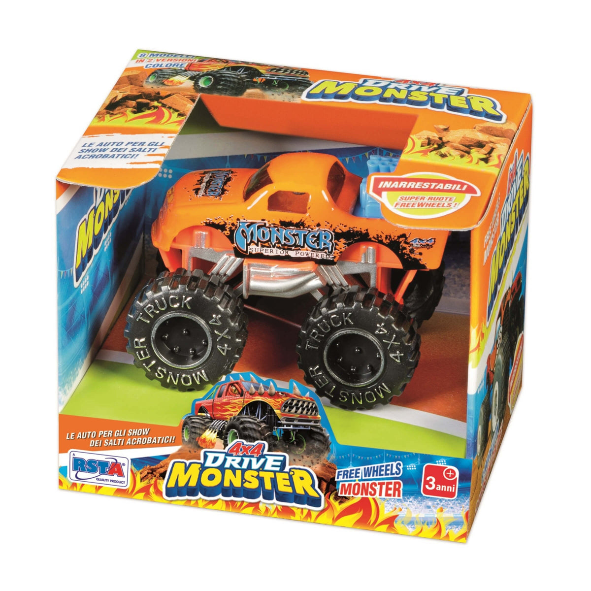 Modellino Die Cast Monster Truck 4x4 in Metallo da 7,5 cm - 11235