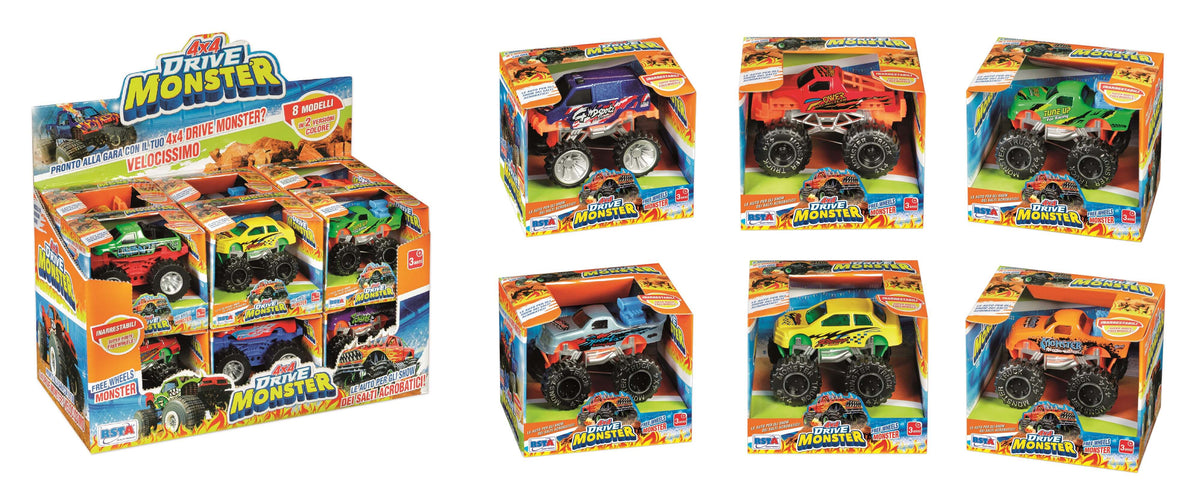 Modellino Die Cast Monster Truck 4x4 in Metallo da 7,5 cm - 11235