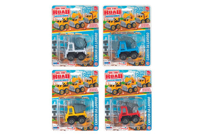 Blister Camion PlayCity con funzione a retrocarica, diversi modelli assortiti per bambini