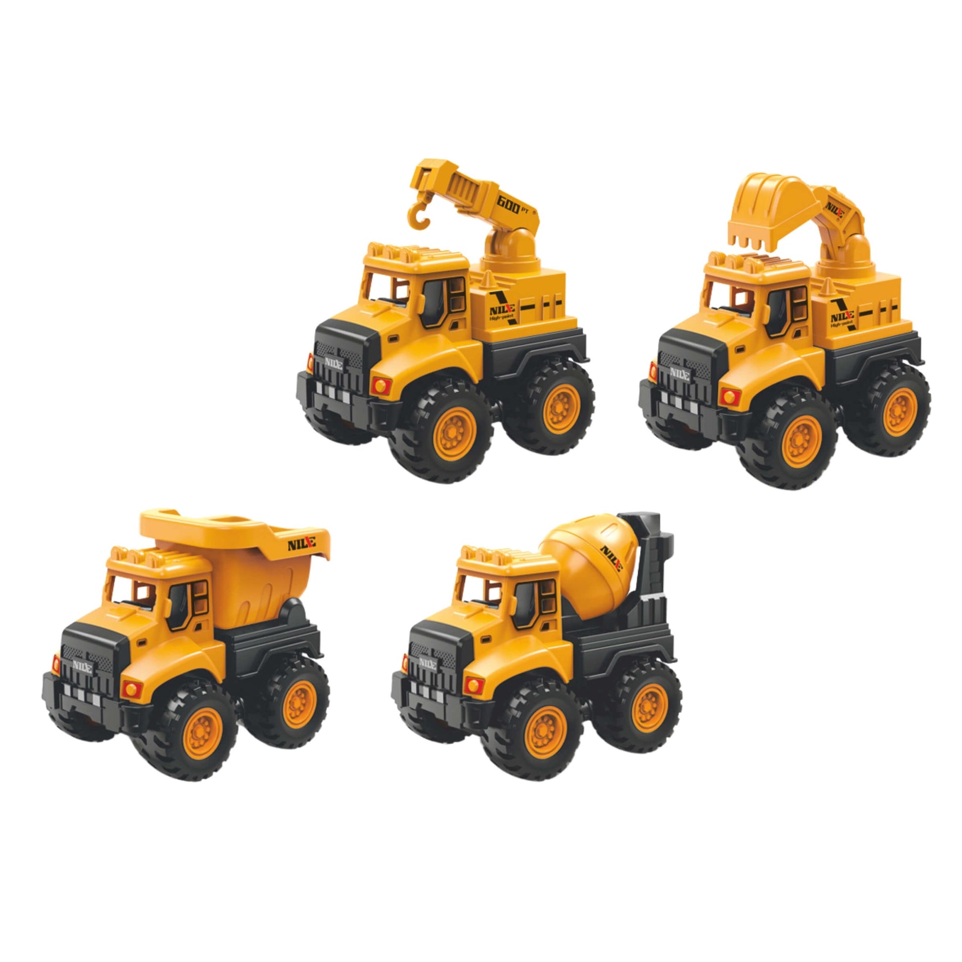 Mega Costruzioni veicolo cantiere a frizione 9cm plastica resistente