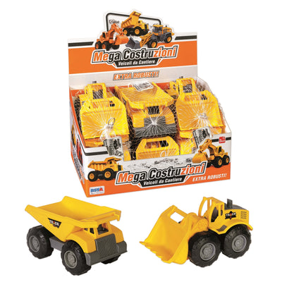 Mezzo cantiere Mega Costruzioni 18cm a ruota libera vista laterale