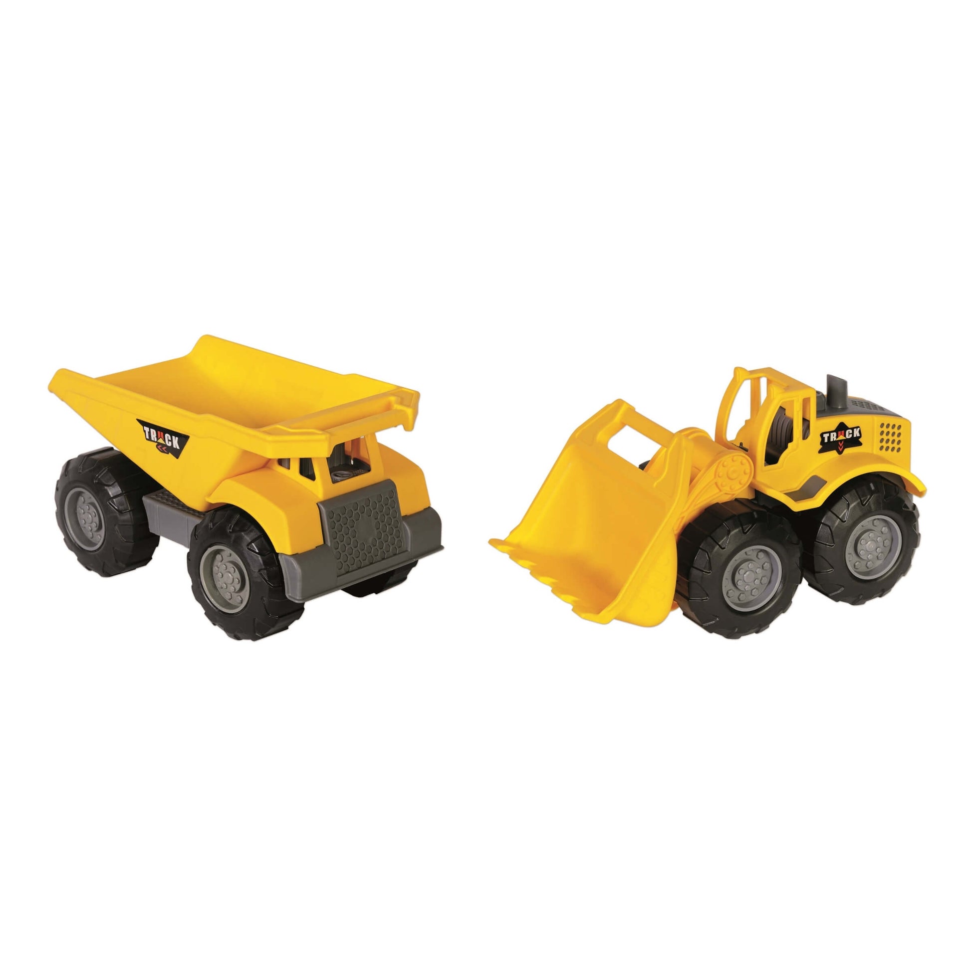 Mega Costruzioni veicolo cantiere ruota libera 18cm plastica robusta