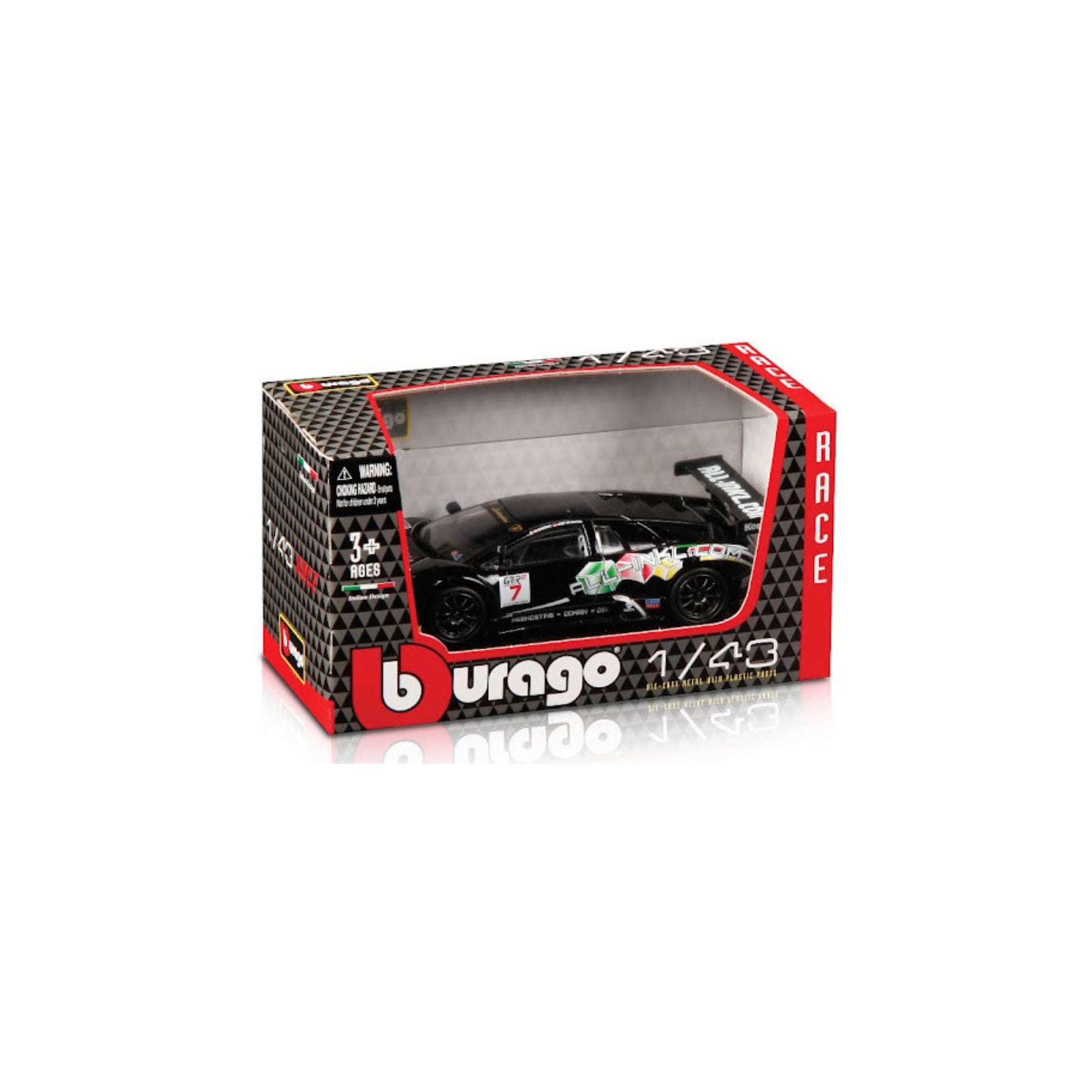 Burago Racing Street Fire 1 43 dettaglio carrozzeria livrea gara
