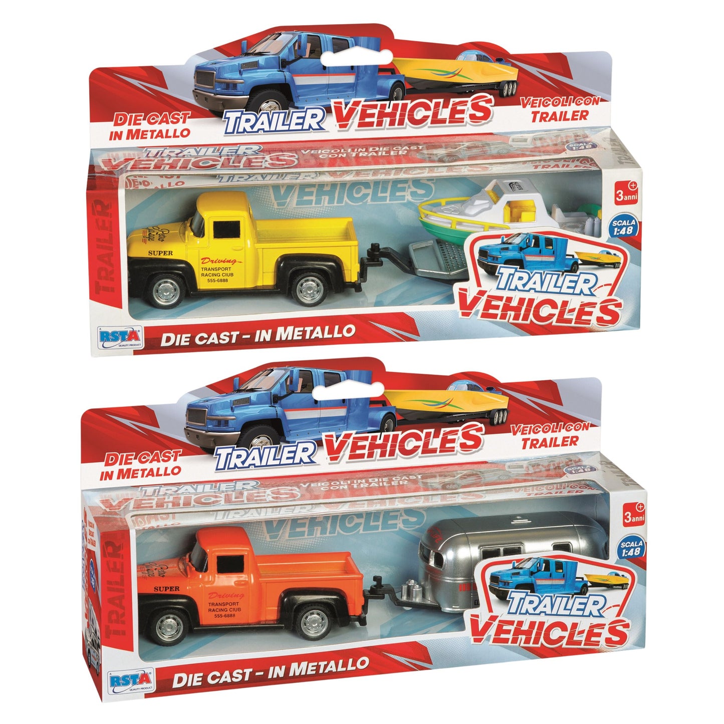 PICK UP DIE CAST CON TRAILER - 22 cm - 1:38 - 11689